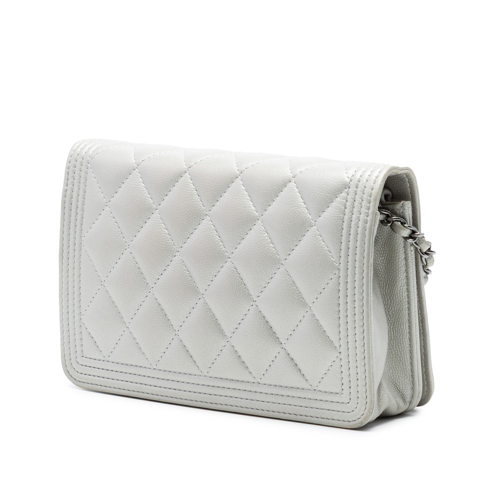 Pre-Loved Chanel Quilted Caviar Boy Wallet on Chain - Picture 2 of 6